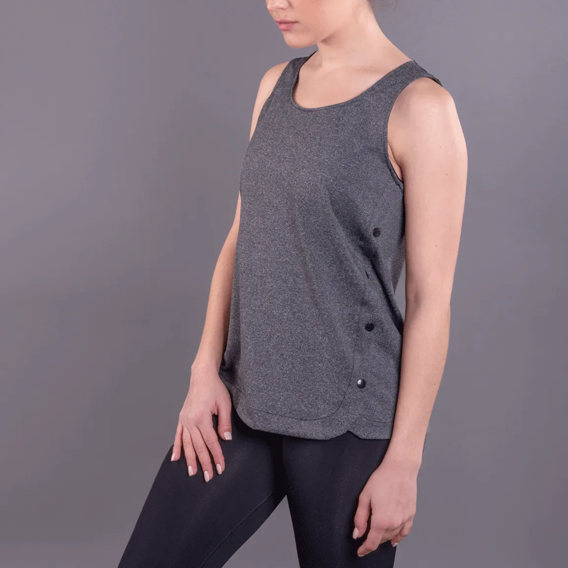 Modest Super Comfy Snap Accent Tank