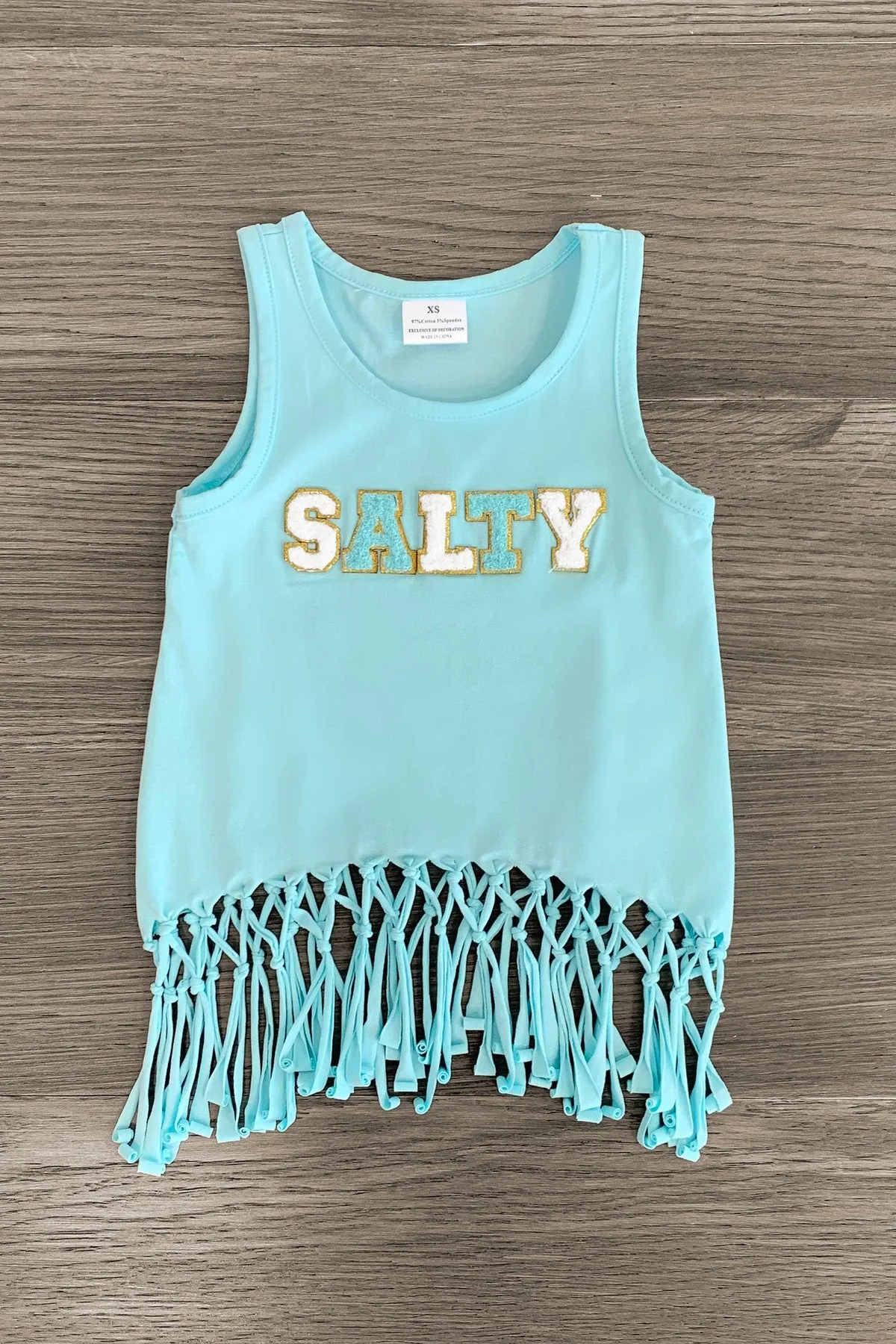 Mom & Me - "Salty" Chenille Patch Tank Top