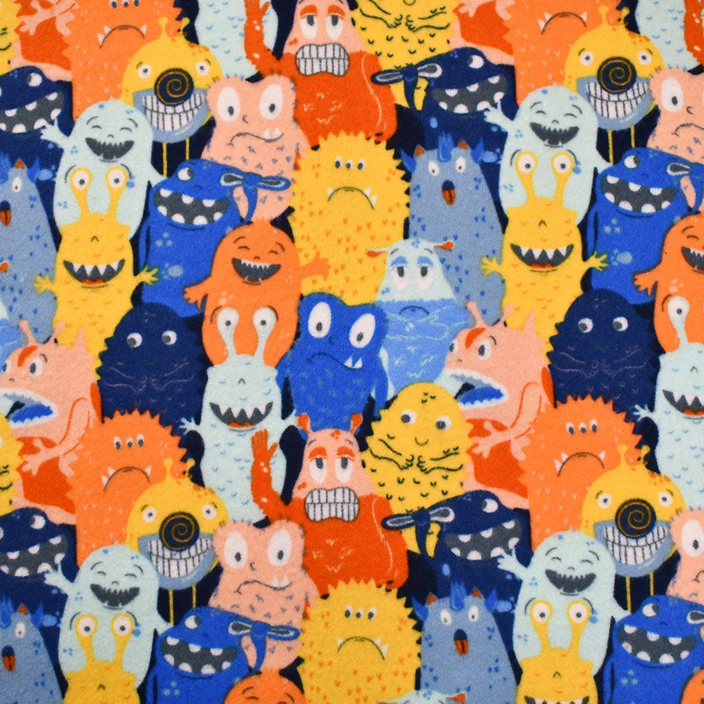 Monsterville Monster Parade Cozy Flannel Multi