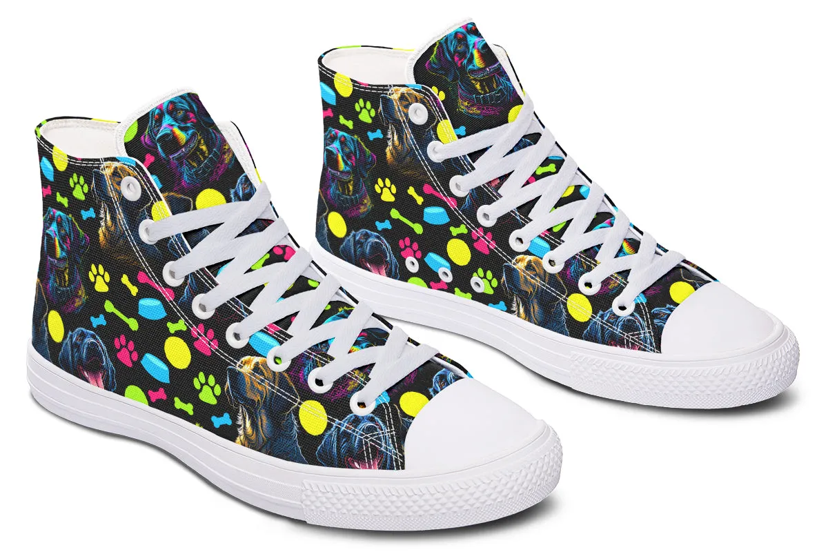 Neon Dogs High Tops