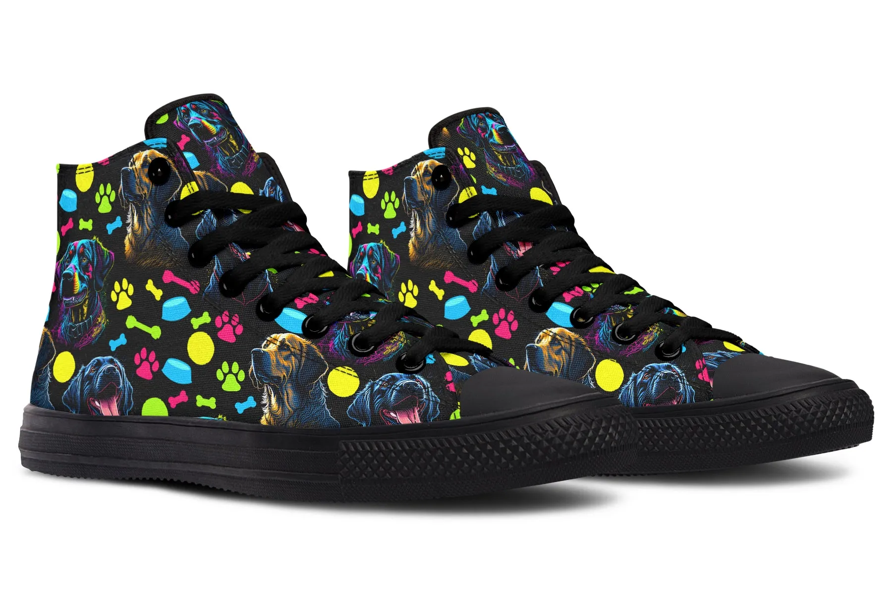 Neon Dogs High Tops