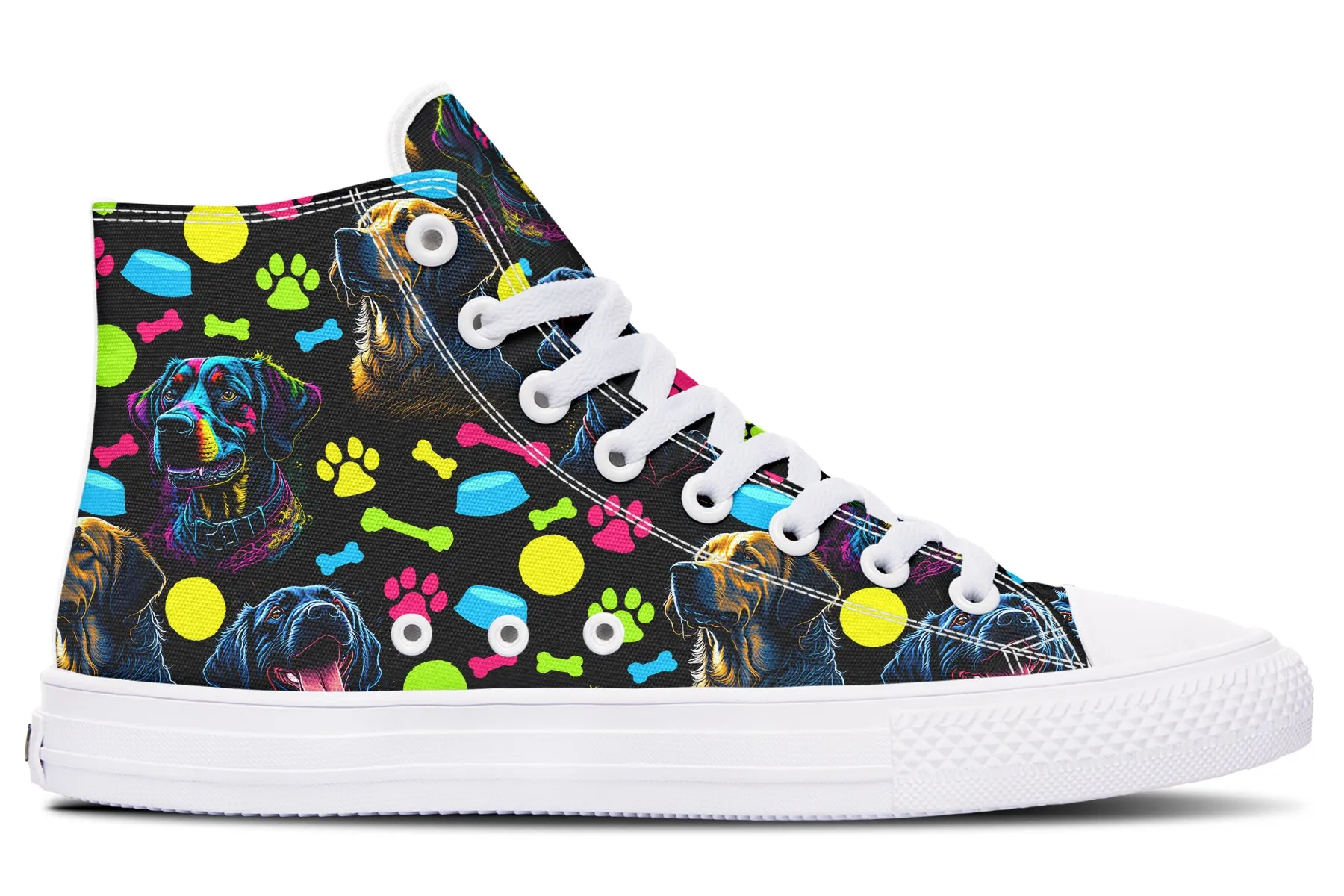 Neon Dogs High Tops