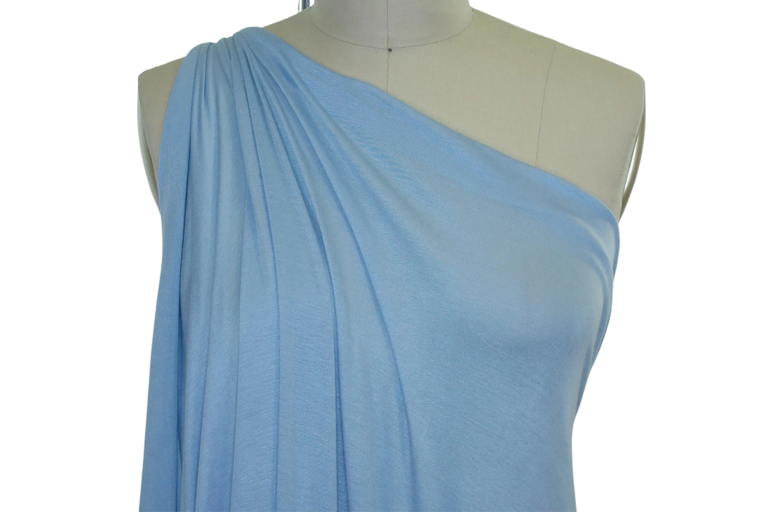 NY Designer Soft Rayon Jersey - Morning Blue