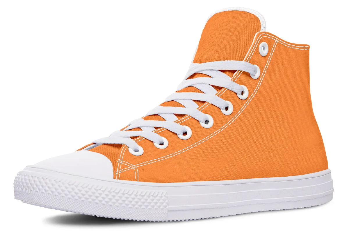 Pink And Orange Mismatch High Tops