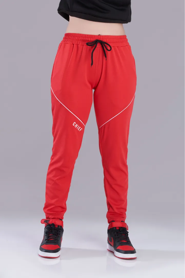 Red Emerge Track Trouser - Women