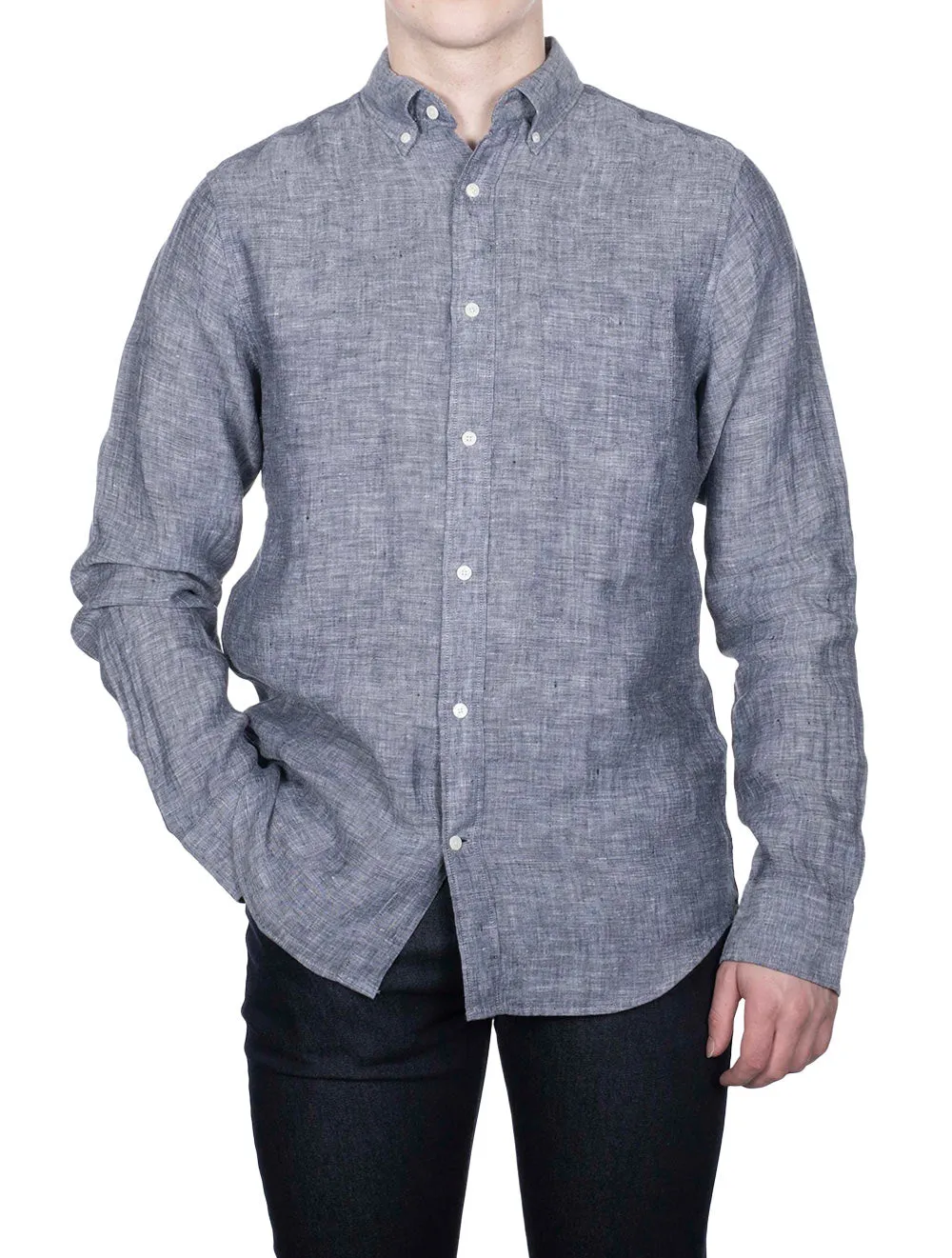 Regular Linen Shirt Marine