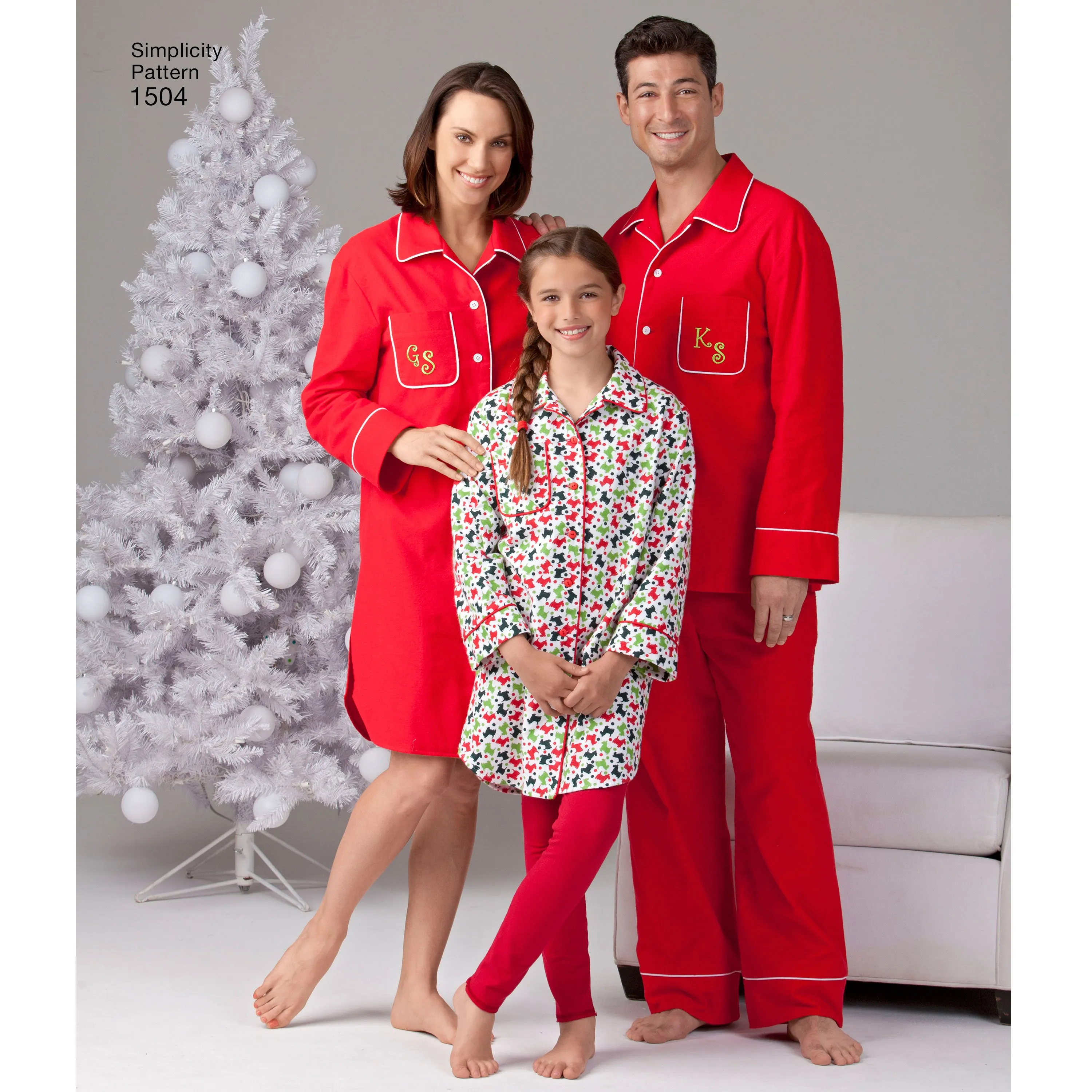 Simplicity Pattern 1504 Child's, Teens' and Adults' Loungewear | Easy