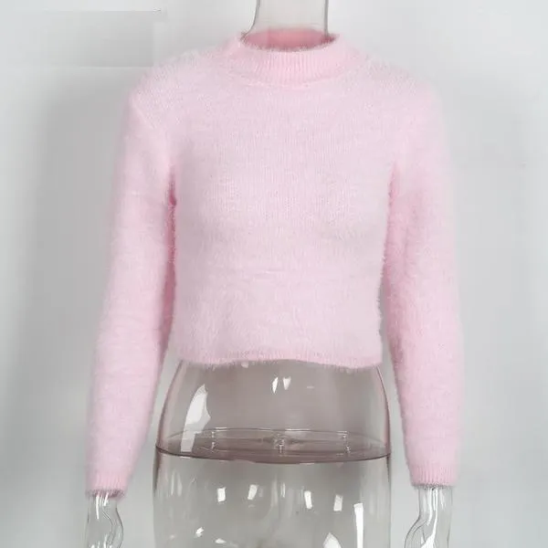 Stylish Female Short Sweater