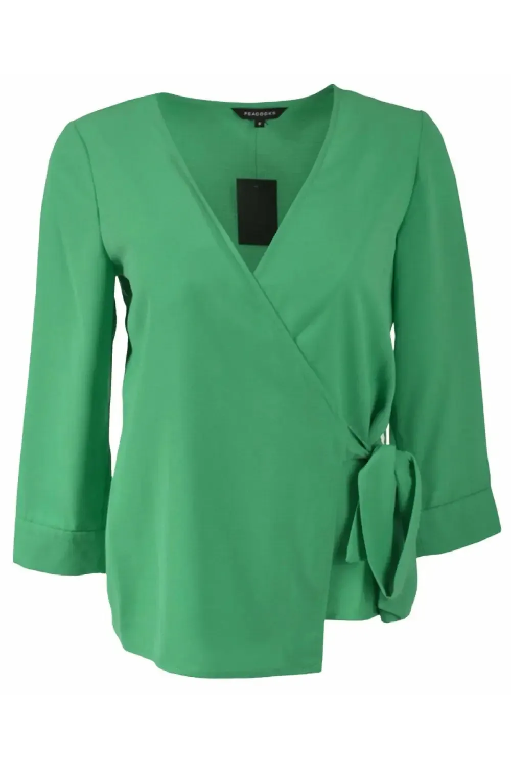 Tie Front Wrap Blouse