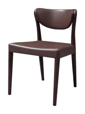 Union - Modern Brown Oak Dining Chair - Set of 2