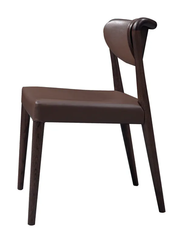 Union - Modern Brown Oak Dining Chair - Set of 2