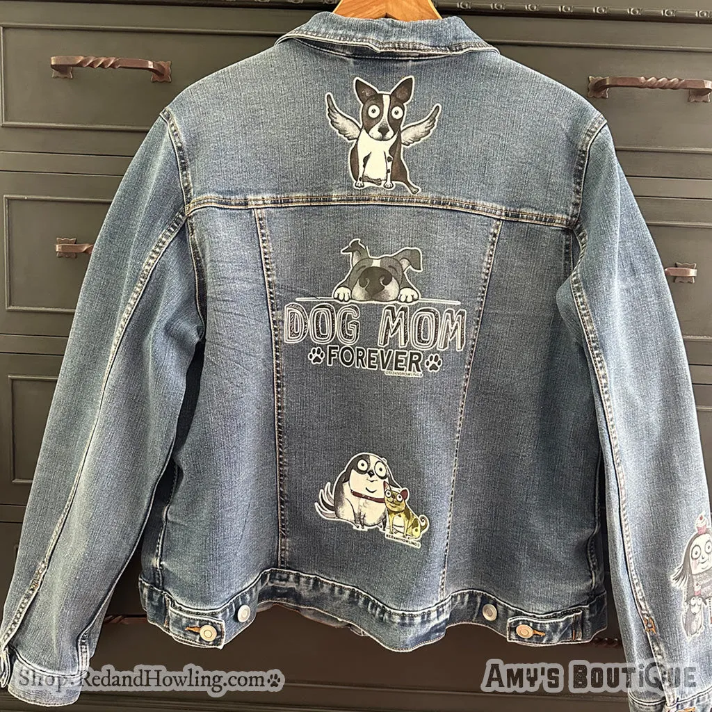 UpCycled Graffiti Jean Jacket: 2XL