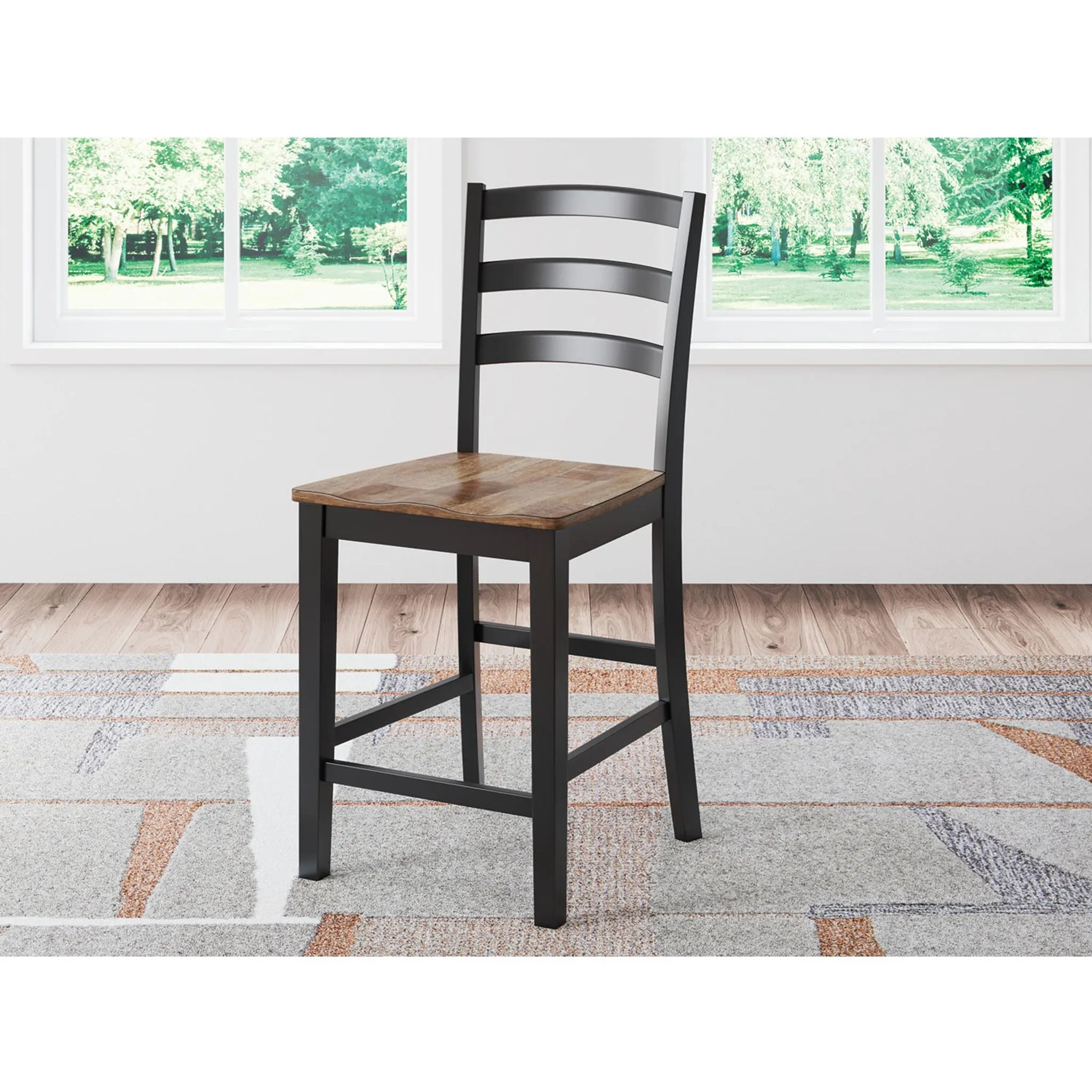 Wildenauer Counter Height Stool - Brown/Black - (D634-124)